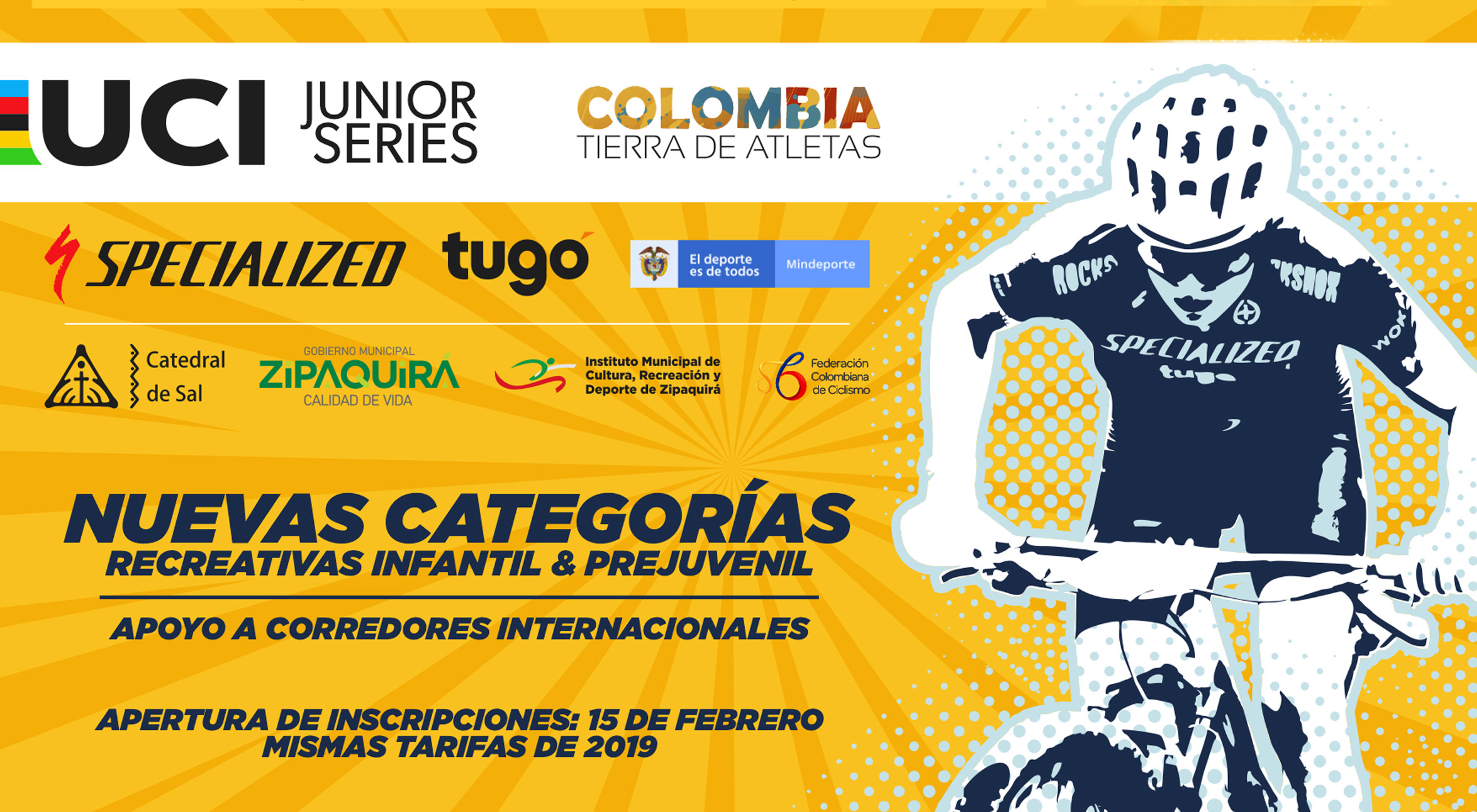 Invitación a la primera válida de la Copa Familiar Mezuena en Catedral de sal de Zipaquirá